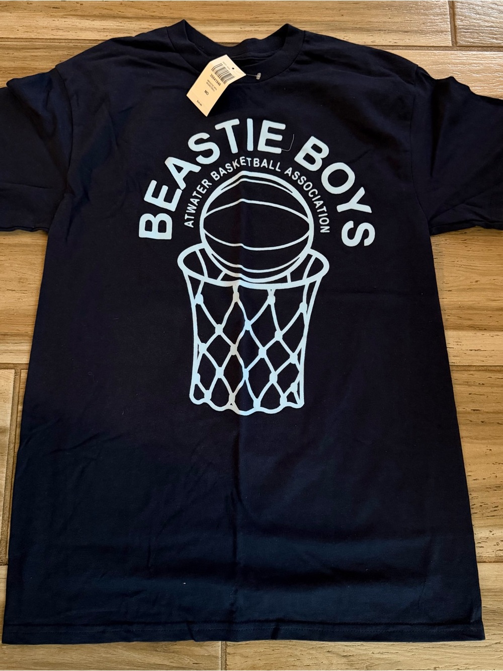Beastie Boys Navy Graphic Tee with Light Blue Print